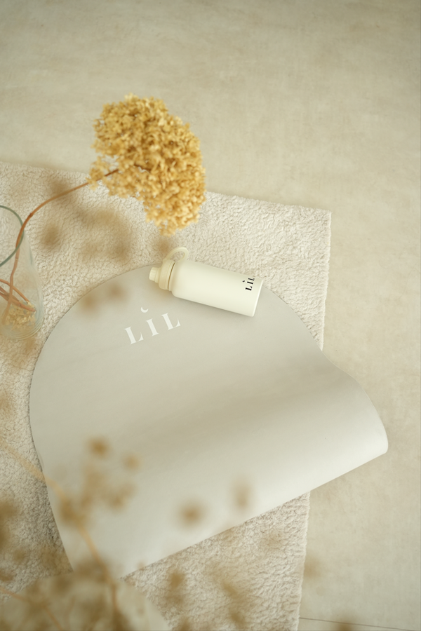 BEIGE SOFTFIBRA OVAL MAT